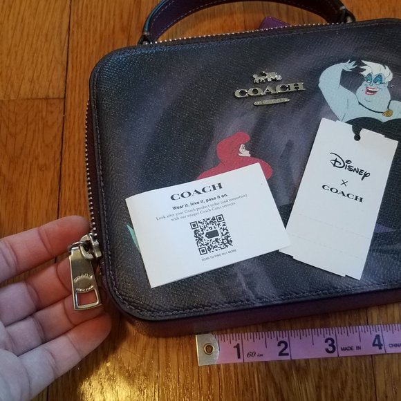 New Coach x Disney Little Mermaid Ursula Box Purse - Picture 10 of 10